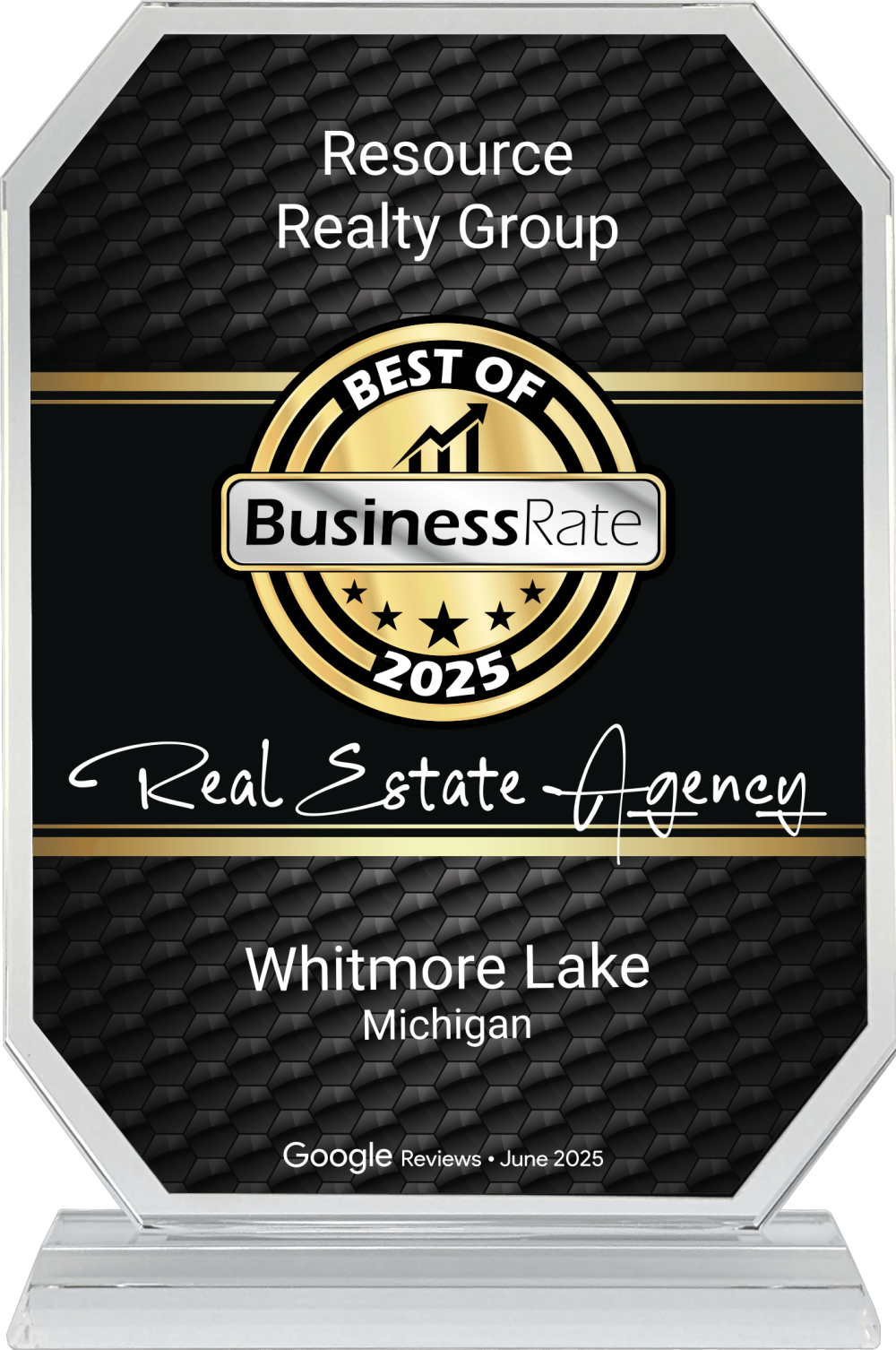 We’re Honored to Be Named Best of BusinessRate 2025 Real Estate Agency in Whitmore Lake, MI! 🎉